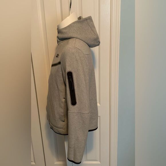 Nike Techfleece Men's Gray Hooded Jacket - Picture 5 of 7